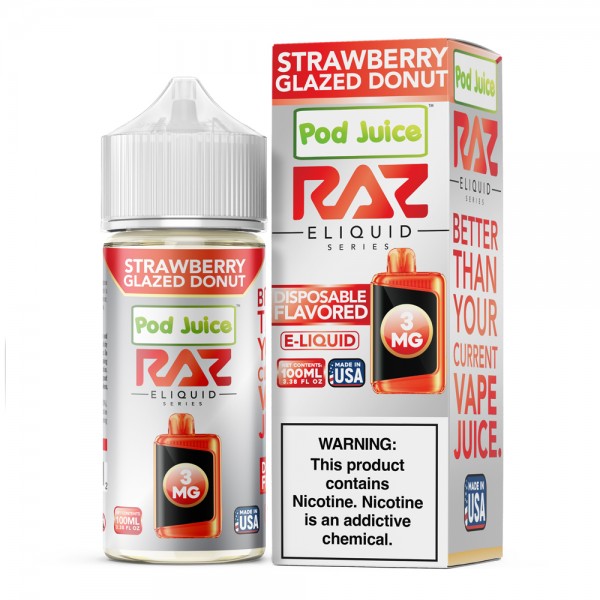 POD Juice x RAZ Series Nicotine E-Liquid 100ML (MSRP $24.99)