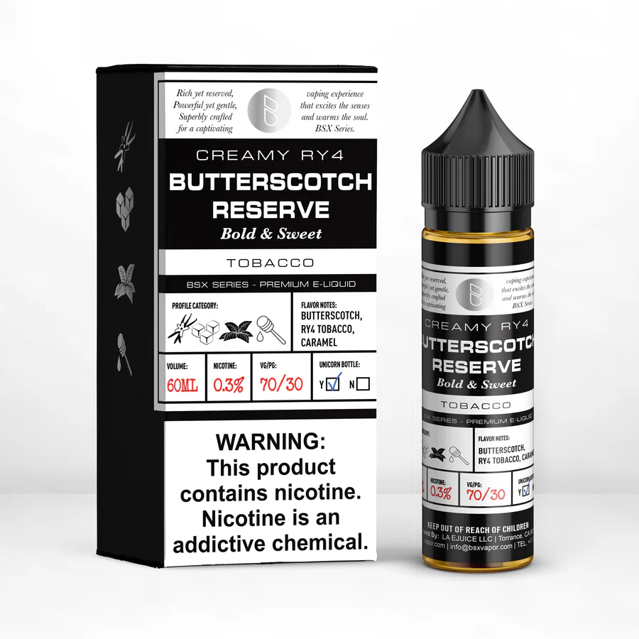 BSX Series By Glas E-Liquid 60ML (MSRP $16.95)