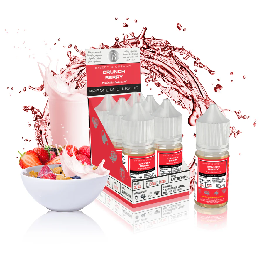 BSX Series Nicotine Salt E-Liquid By Glas 30ML (MSRP $19.99)