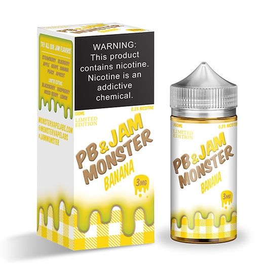 PB & Jam Monster Synthetic Nicotine E-Liquid 100ML (MSRP $30.00)