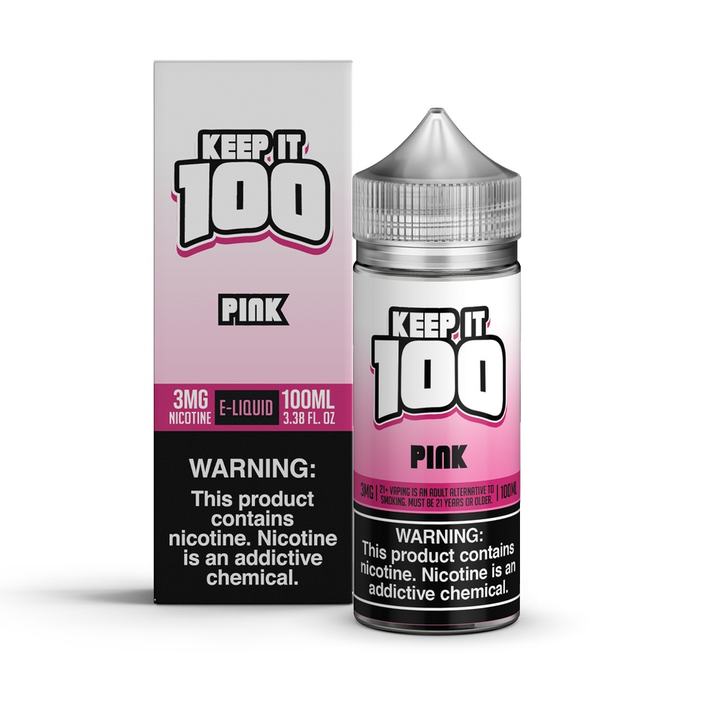 Keep It 100 Synthetic Nicotine E-Liquid 100ML (MSRP $30.00)