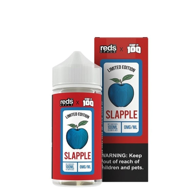 Reds Apple x Keep It 100 Limited Edition Nicotine E-Liquid By 7 Daze 100ML (MSRP $25.00)