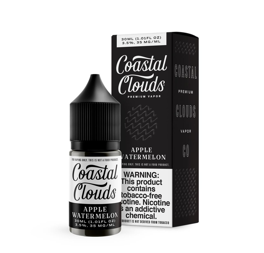 Coastal Clouds Premium Vapor Nicotine Salt E-Liquid 30ML (MSRP $16.00)