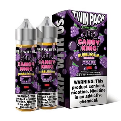 Candy King Bubblegum Collection E-Liquid 120ML (2 x 60ML) (MSRP $28.00)