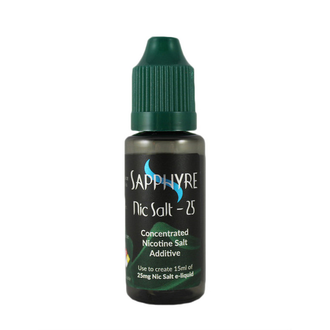 Sapphyre Salt Nic 25 Concentrated 0.9ML Nic Salt Solution Pre-Measured For 25MG In 15ML Mixing Bottle