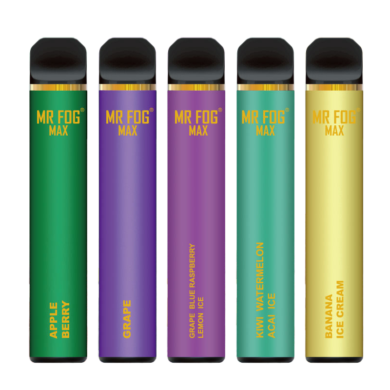  Mr Fog MAX 3.5ML 1000 Puffs 600mAh Prefilled Disposable Tobacco-Free Nicotine Vape Pen - Display of 10 (MSRP $15.00 - 20.00 Each)