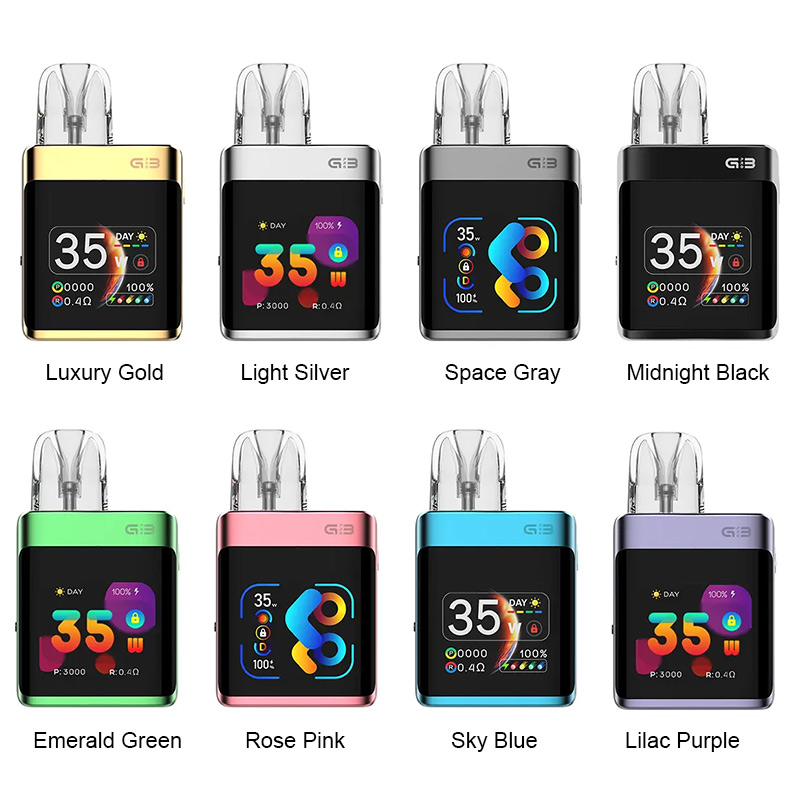 Uwell CALIBURN G3 PRO KOKO 1250mAh Pod System Starter Kit With Refillable 3ML & 2.5ML CALIBURN G3 Cartridge Pod