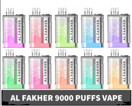 AL Fakher Crown Bar Crystal 9000 Puffs - Display of 10 