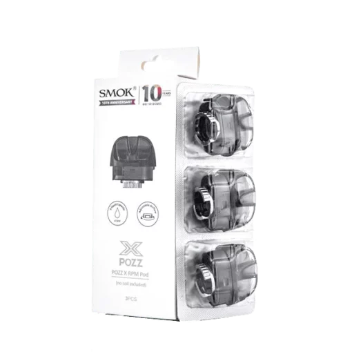 SMOK POZZ X 4.5ML Refillable Replacement RPM Pod - Pack of 3 (MSRP $3.00 Each)