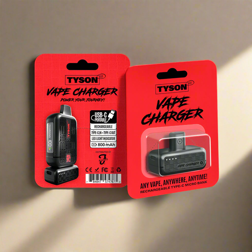  Tyson 2.0 Vape Charger Portable Rechargeable Micro Power Bank Display of 24 (MSRP $8.99 Each)
