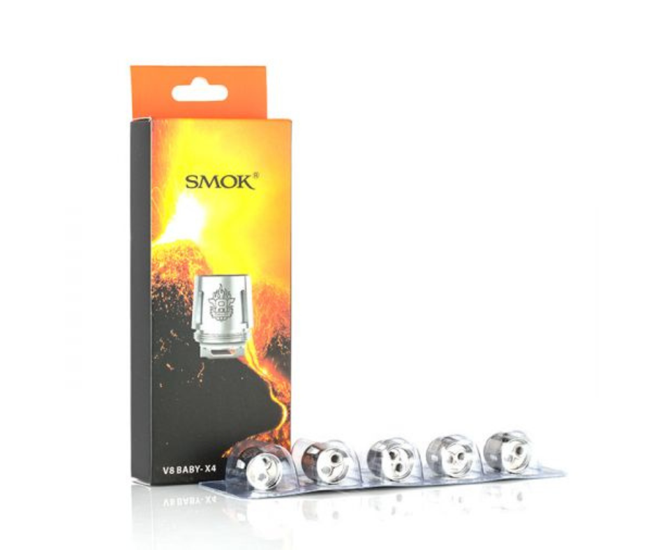 SMOK V8 Baby T12 0.15 Ohm Replacement Coils - For TFV8 Baby and TFV12 Baby Prince - Pack of 5 (MSRP $25.00) - Duodecuple Coils 0.15ohm (60-80W)