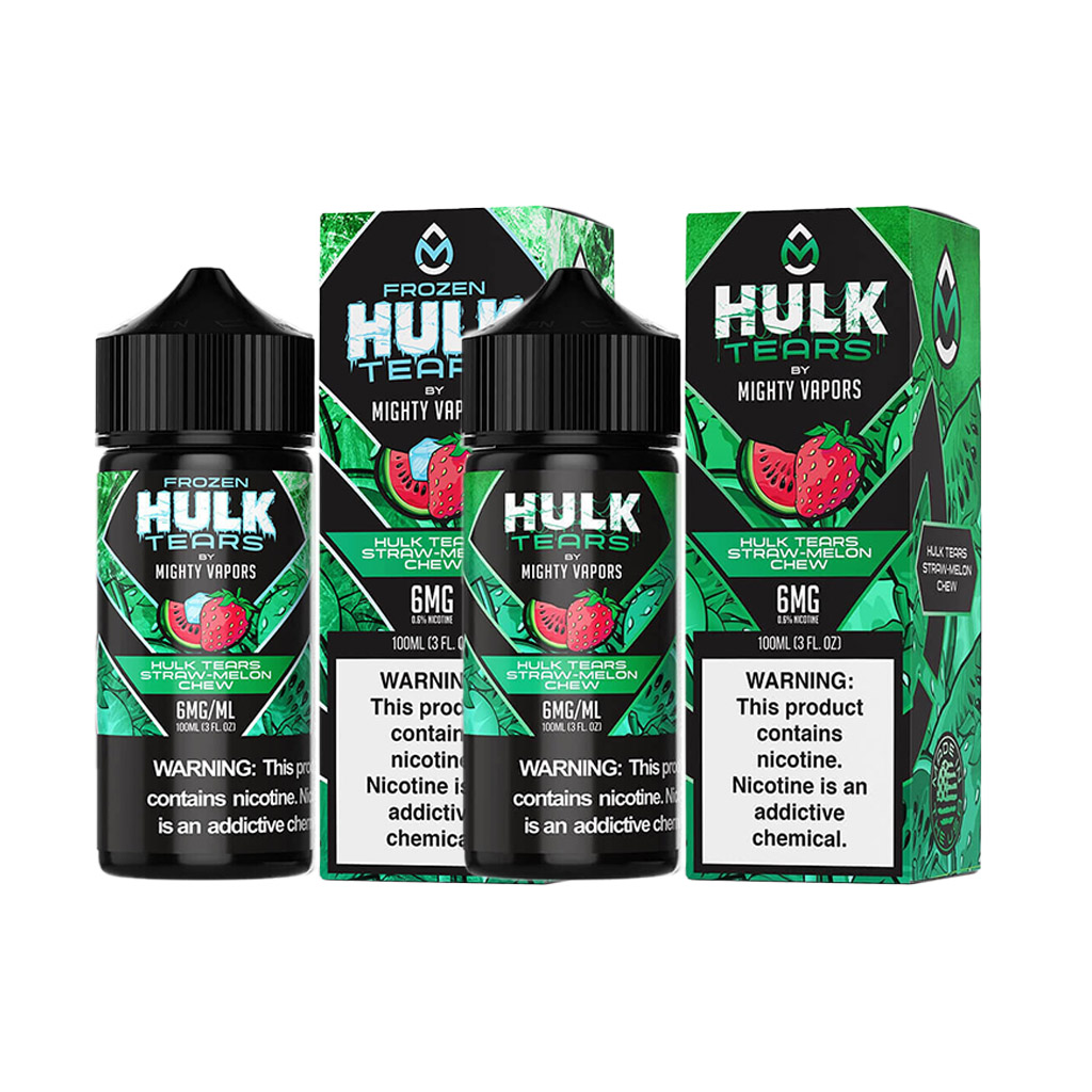 Hulk Tears Nicotine E-Liquid 100ML By Mighty Vapors (MSRP $19.99)