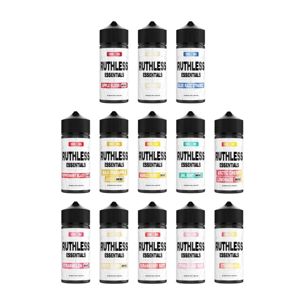Ruthless Essentials Nicotine E-Liquid 100ML (MSRP $15.00)