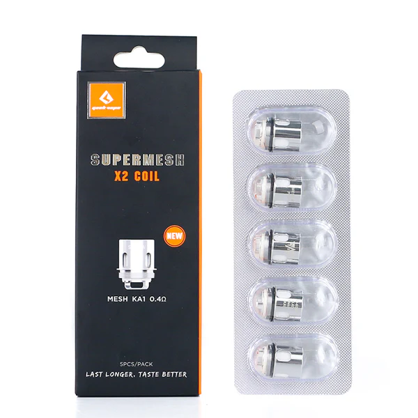 GeekVape Supermesh Replacement Coils for Shield and Aero Tanks - Pack Of 5 (MSRP $20.00)