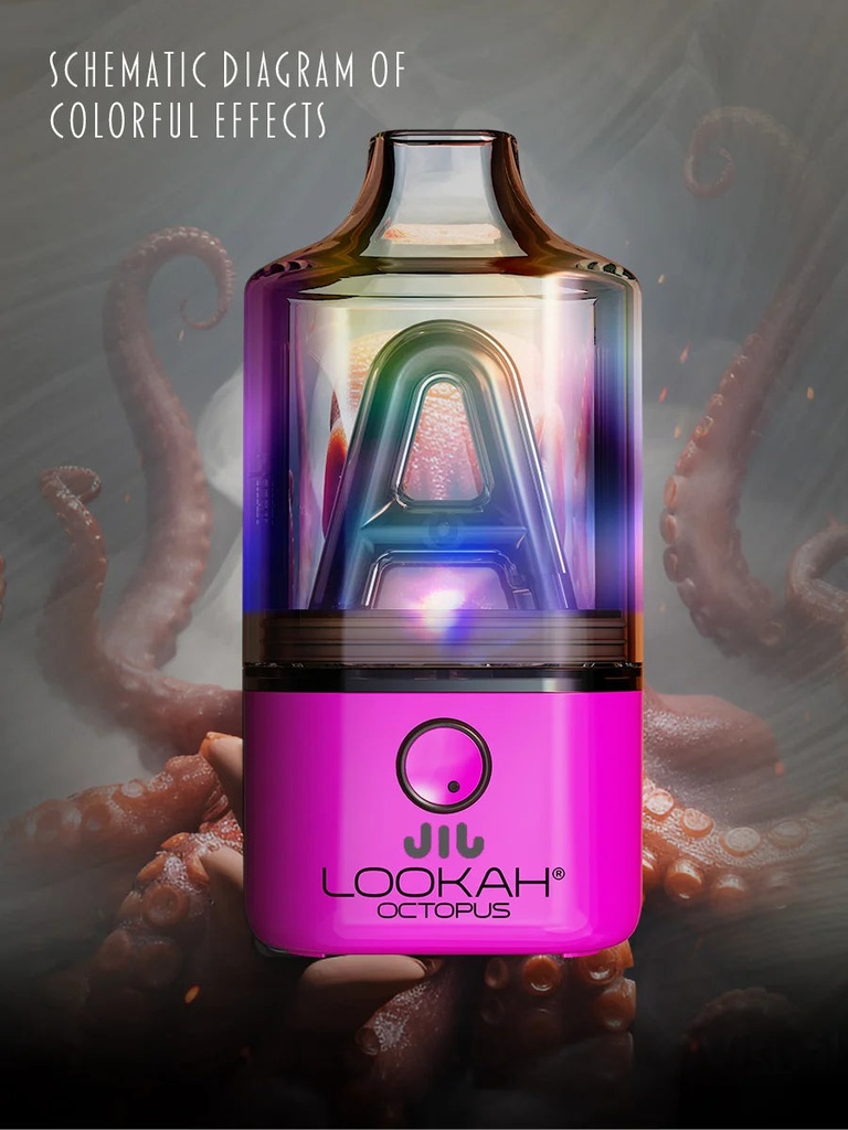 Lookah Octopus 600mAh VV Preheat Mini Dab Rig Vaporizer With Automatic Temperature Control - Display of 5 (MSRP $69.99 Each)