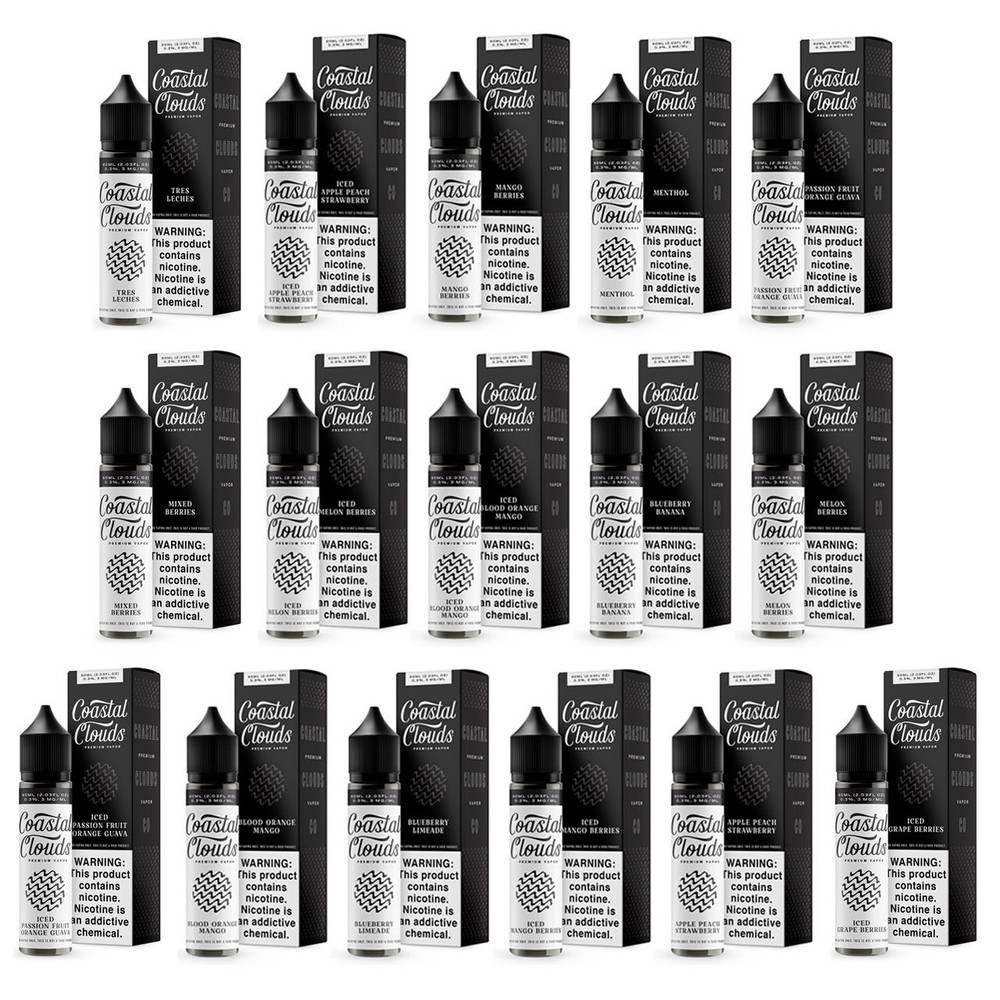 Coastal Clouds Premium Vapor Nicotine E-Liquid 100ML (MSRP $24.99)