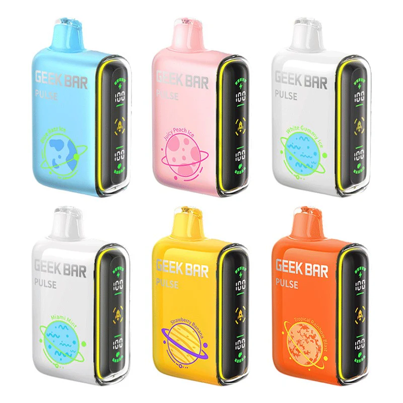 Geek Bar Pulse 15K Puffs Disposable - Display of 5