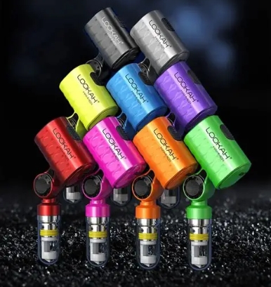 Lookah Hammer 950mAh Portable Enail Banger Dab Rig Vaporizer With LED Screen - Display of 5 (MSRP $74.99 Each)