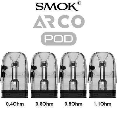 SMOK Arco 3ML Refillable Replacement Cartridge Pod - Pack of 3 (MSRP $15.00)