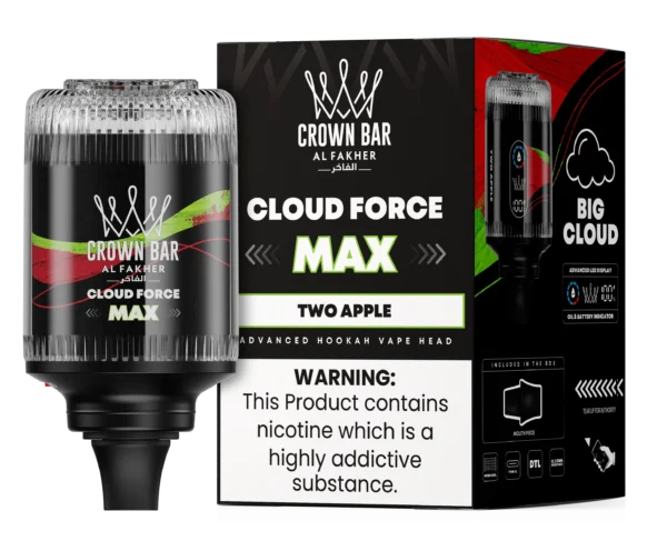 Al Fakher Crown Bar Cloud Force Max 50K Puffs 60ML Disposable E-Hookah Vape Head (MSRP $30.00)