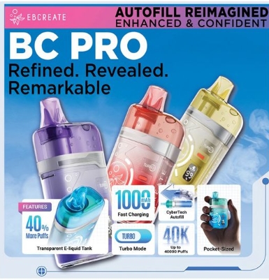 EBCREATE BC PRO 40K Puffs - Display of 5