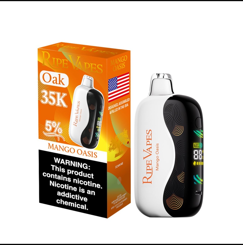 Ripe Vapes Oak 35K Puffs - Display of 5