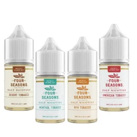 Four Seasons Fine Tobacco Salt Nicotine E-Liquid 30ML (MSRP $17.00)