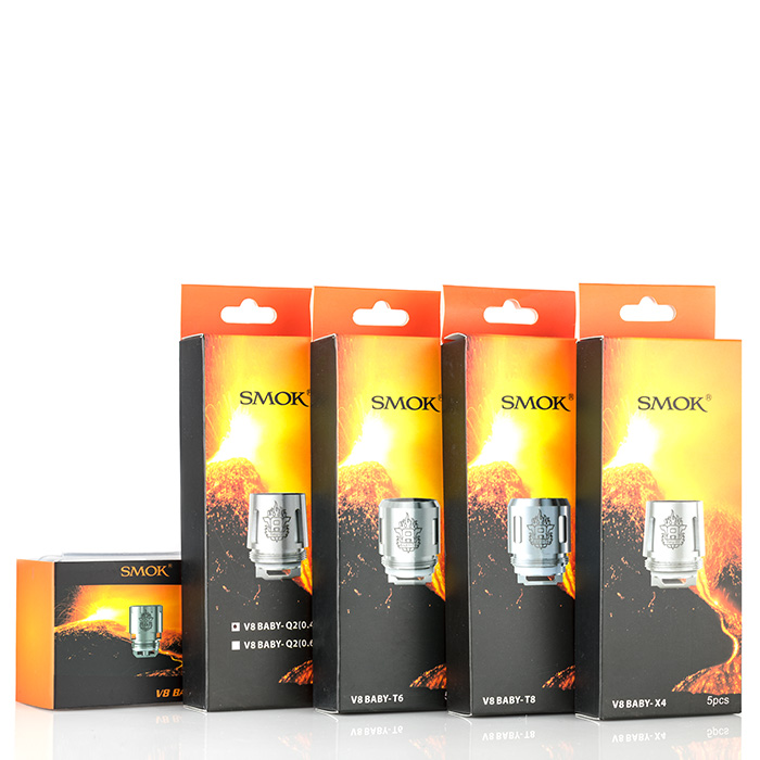 SMOK TFV8 Baby Tank Replacement Coils - Pack of 5 (MSRP $20-22)