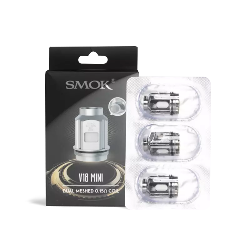 SMOK V18 Mini Replacement Coils - Pack of 3 (MSRP $15.00 - $20.00) 