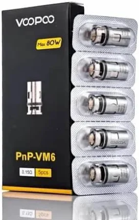 VooPoo PnP Replacement Coils - Pack of 5 (MSRP $15.00 - $25.00) 