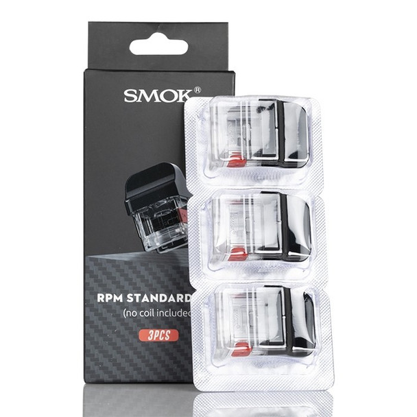 SMOK RPM Refillable Replacement Pod Without Coil - Pack Of 3 (MSRP $10.00) - Standard Pod (4.3ML)