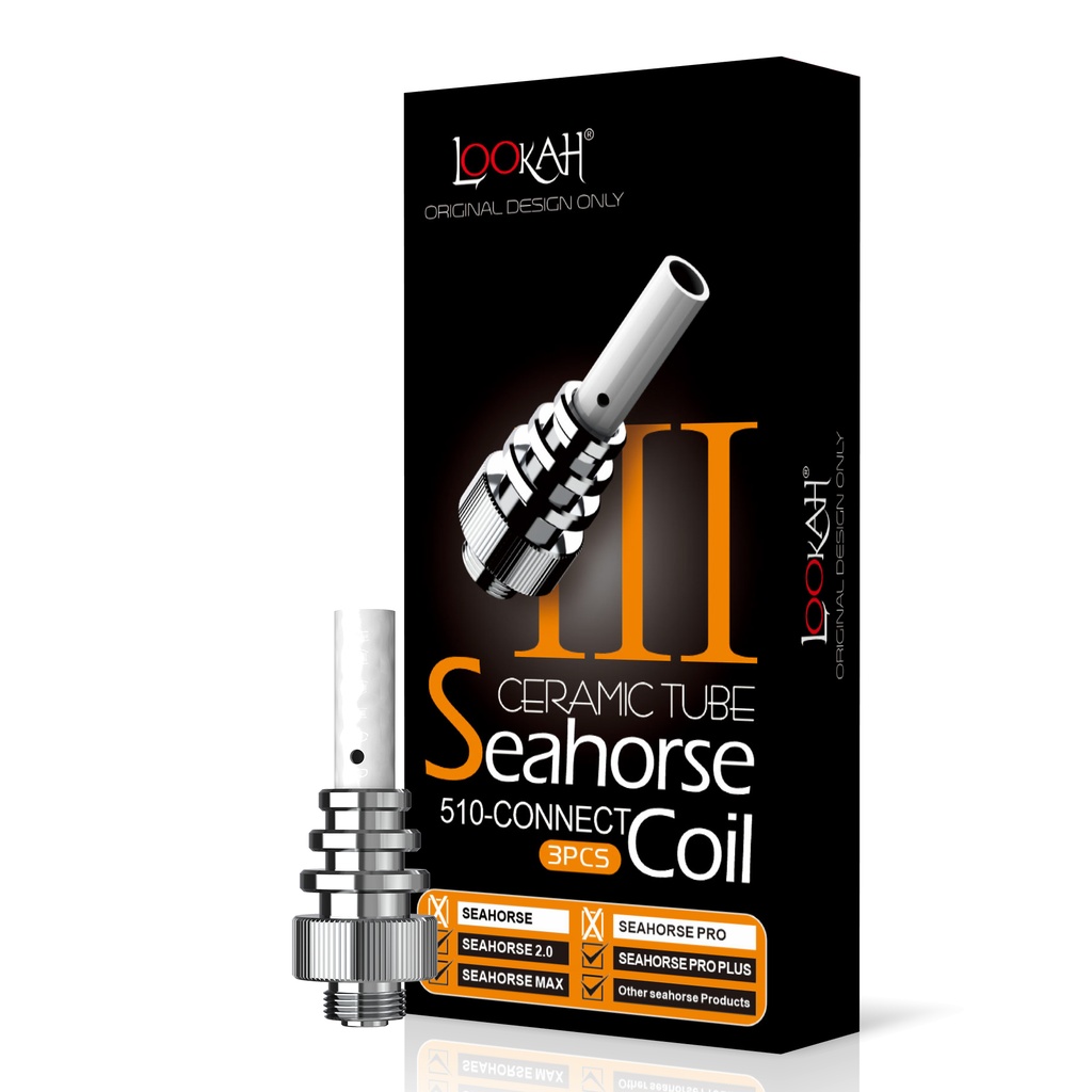 Lookah Seahorse Tube III Replacement Coils - Pack of 3 (MSRP $40.00)