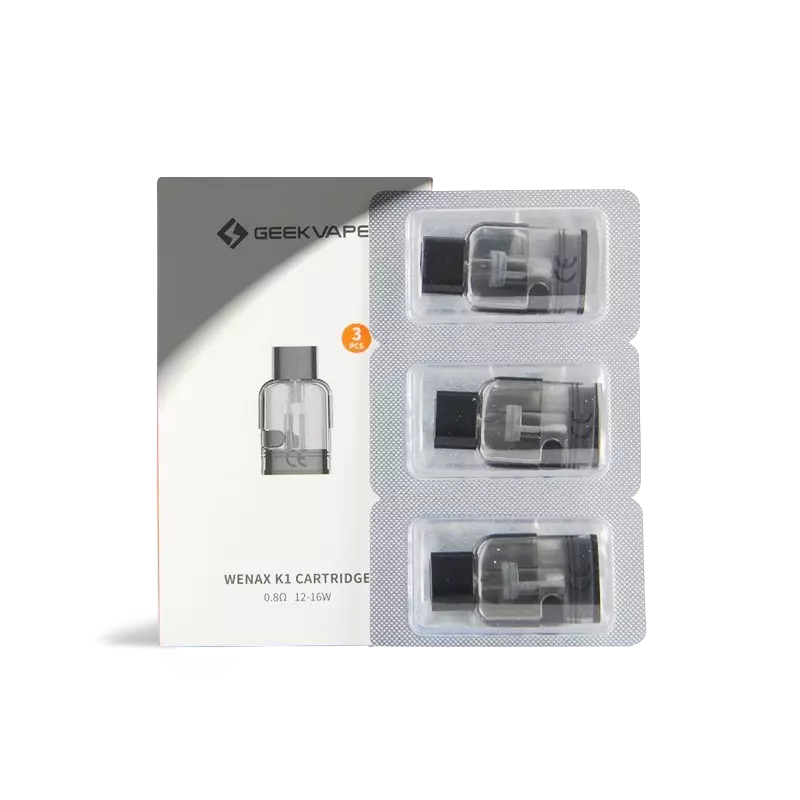 GeekVape Wenax K1 2ML Refillable Replacement Pod Cartridge - Pack of 3 (MSRP $15.00) 
