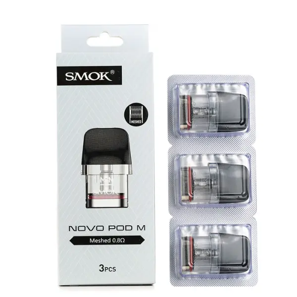 SMOK Novo Pod M 2ML Refillable Replacement Pod - Pack of 3 (MSRP $15.00) 
